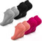 Xinstroe 4 Paare Stoppersocken Damen Baumwolle Yoga Socken Rutschfeste Socken Anti Rutsch Socken Antirutschsocken Damen Socken für Yoga Pilates Tanz Trampolin