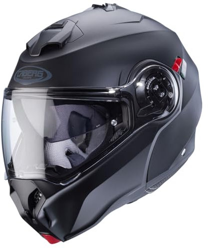 CABERG Unisex Duke Helmet, Schwarz matt, L 59/60