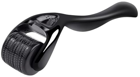 Derma Roller 0,5 mm pour la croissance de la barbe, rouleau d'aiguilletage pour soins de la peau du visage, Derma Roller pour les cheveux, rouleau de cicatrices avec 540 titane pour anti-rides