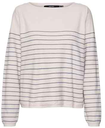 VERO MODA Vmjohanna LS Boatneck Pullover Ga Ent Suéter pulóver para Mujer