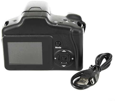 Oniissy Fotocamera reflex digitale da 16 MP, 1080p, zoom 16x, schermo LCD TFT da 2,4 pollici, fotocamera digitale professionale da 1080p, sensore da 16 MP e tecnologia anti vibrazione