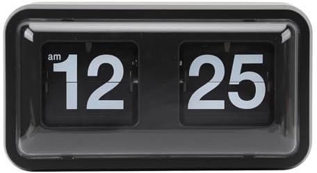 RIZGHWOY TV Flip Clock Retro Flip Desk Clock Orologio Meccanico Multifunzionale Decorazione Desktop Unica con Funzione di Promemoria Ideale per Decorazioni per la Casa e L'ufficio Adatto