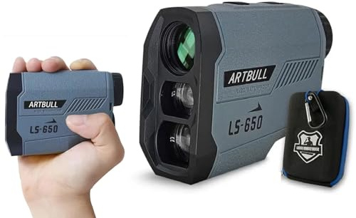 Telémetro de golf con interruptor de pendiente y bloqueo de pin, 710 yardas, 5 modos ± 0.5 yardas, precisión de bloqueo de bandera, medidor de distancia láser de aumento 6x para caza monocular