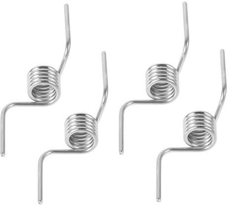 HOMOBABE 4pcs Refrigerator Door Spring Mechanism and Divider Spring Replacement Parts Steel for Fridge Freezer