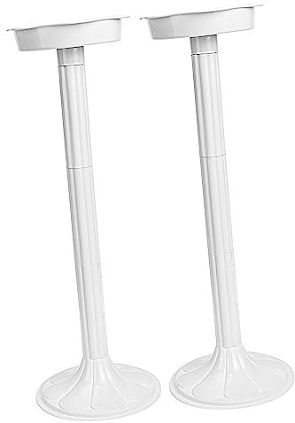 Luxshiny 2 Pezzi Colonne Decorative per Matrimonio Eleganti Vasi per Fiori per Interni Ed Esterni per e Decorazioni Colore Bianco
