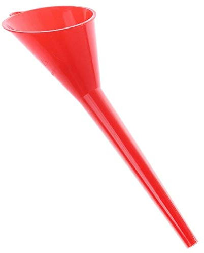 SYN Entonnoir de ravitaillement de voiture multifonction en plastique à long cou pour voiture moto essence huile moteur additif (rouge)