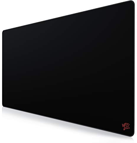 TITANWOLF - Grande Tappetino Mouse da Gioco - XXXL Oversize Mousepad - Dimensione 1200x600 mm - XXL Formato Oversize da scrivania e Tavolo - per Mouse e Tastiera - Nero