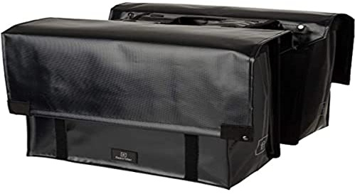 FastRider Cargo Tarpaulin Doppel Pannier, Radtaschen, Fahrradtasche | 46 Liter | Schwarz