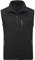 YOUTHUP Men's Softshell Waterproof Gilets Lightweight Breathable Micro Fleece Windproof Vest Outerwear Hiking Biking Cycling Jacket, Black, XL