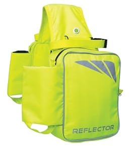 Reflector Saddle Pannier by Hy Equestrian - One Size (Yellow)