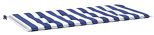 QJBSAVVA Stuhlpolster Sitzauflagen Gartenmöbel Sitzkissen Stuhl Paletten Polster - Gartenbank-Auflage Blau&Weiß Gestreift 120x50x3 Oxford-Gewebe für Gartenmöbel Outdoor Stühle & Sessel Gartenstühle