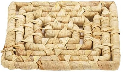 HOME DECO FACTORY, KA6355, Sottopentola Intrecciato 15 cm - Elegante e Pratico Accessorio per la Tavola - Ideale per Piatti Caldi - Design Naturale - Beige