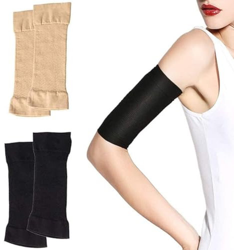 EWOECUI 2 Paia Shaper del Braccio, Cuscinetto per Gomito Sportivo Traspirante, Supporto per Fascia per Maniche a Compressione per Tatuaggio dell'Avambraccio Della Pelle