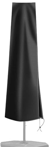 Yulokdwi Funda Para Sombrilla Exterior | Cubierta Protectora Impermeable Para Parasol Exterior - Protector de Almacenamiento Impermeable y Antipolvo para Jardín, Piscina, Balcón, Área de Comedor y
