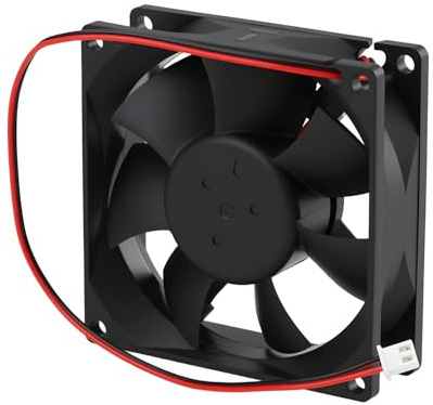 LT Easiyl Ventilador de Refrigeración para Caja de Ordenador de 2 Pines (80 X 80 X 25 Mm 12 V 2,6 W KD1208PTB1-6A)