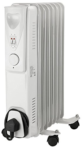 Daewoo Fine Elements Oil Filled Radiator, 1500 Watt, White