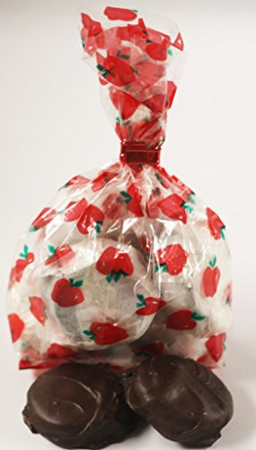 Scott's Cakes Dark Chocolate Covered Golden Creme Oreos in a 8 oz. Harvest Apples Bag