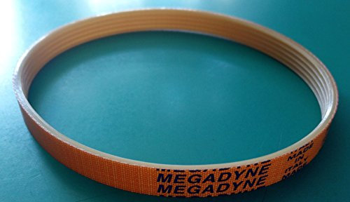 Correa Megadyne para rebanadora profesional TB2-330 – 5 Poly V, fabricada en Italia