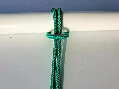 Generic GUMMISEIL Expanderseil Planenseil elastisches Seil ø 10 mm 50 M grün