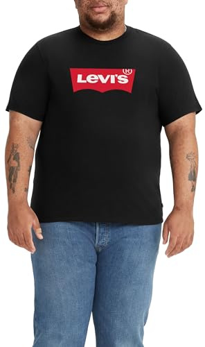 Levi's Big & Tall Graphic Tee, Uomo, Batwing Srt Mineral Black, 5XL