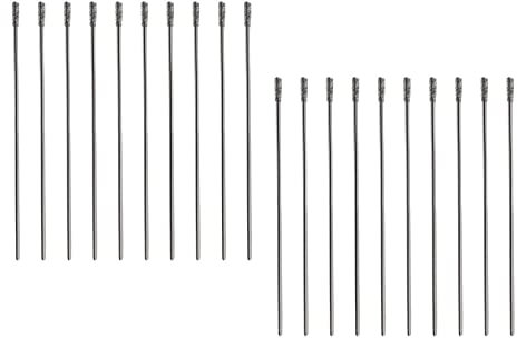 EMSea 20x Diamant Foret Hélicoïdal 1mm Bijoux Solides Forets pour Pierre Jade Verre Perle Coquillages Tuile Adapté pour Banc Perceuse Moulin Suspendu