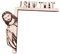 avasee Lustiges Holz-Türschild mit Aufschrift Jesus I Saw That, Erdtöne, skurriler Stil, Befestigung an der Tür, Heimdekoration