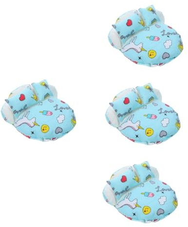 Abaodam 4 Sätze Puppenschlafsackbett Wohnkultur Heimzubehör Puppenschlafsack als Deko Entzückende -Dekoration austauschbar Bettpuppe Plüschpuppen Kleine Puppe Ob11 Polyester