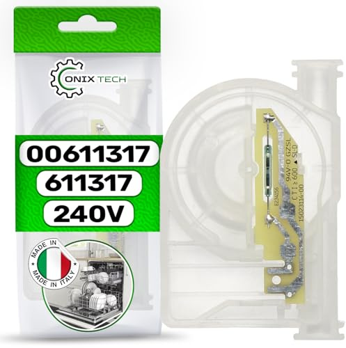 Vattenmätare för diskmaskin 00611317 611317 för Bosch för Siemens | Tillverkad i Italien. ONIX TECH