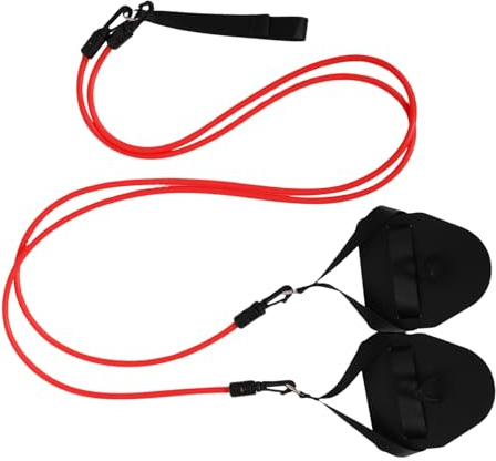 Ceinture D’entraînement Natation 2 Pièces Rouge, Bande de Résistance