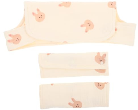 DRESSOOS Absorberande Muslin Bandana Haklapp för Pojke Unisex med Kaninmönster Bomull för Dregling och Tandsprickning Skyddar Spill och Irritation från Nyfödd till Pojke