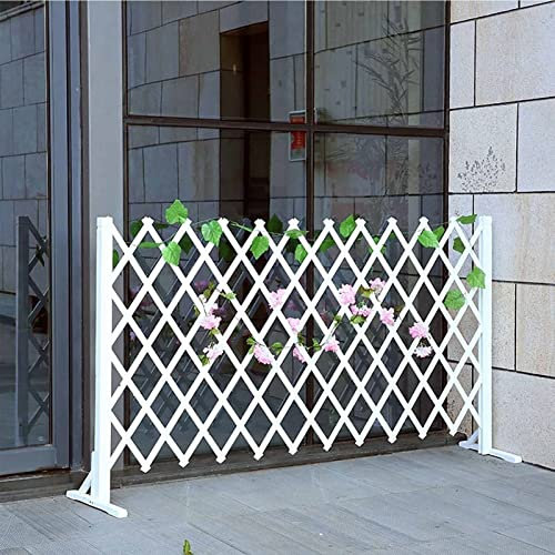 Staket Trä - Stängselskydd, Infällbart Stängsel För Insynsskydd, Vitt Utomhusklätterväxtstativ, Husdjursstängsel I Trä, Enkelt Att Installera Dekorativt Staket (Size : 150 * 65cm)
