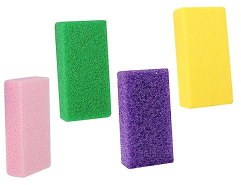 HAPINARY 4pezzi Pedicure Files Strumenti Esfolianti Per Piedi Rimozione Cuticole e Morta Assortiti Colori Vivaci