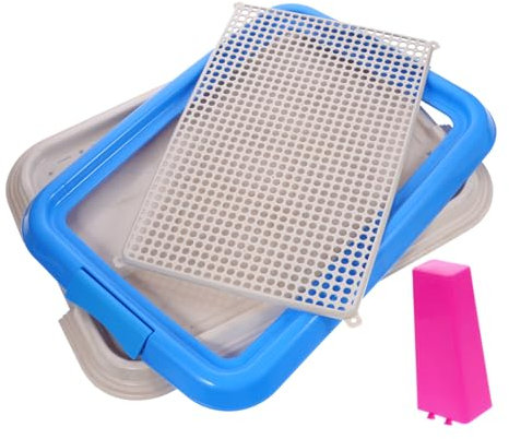 BESTonZON Hundetoilette Für Welpen Plastikhundtoilette Mit Rutsch Design Indoor Töpfchen Für Kleine Tragbar Reinigen Für Garten Und Park