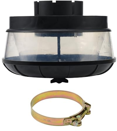 JSCARLIFE Terrängfilter för bil, bilsnorkel, förfilter, universell cyklonik för insugningssnorkel, traktorluftsintag, sandmugg (127 mm)