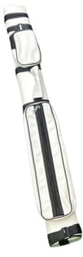 KIFSDLF Étui for Queue de Billard, 4 Trous, Fermeture éclair, Accessoire d'extérieur, Rangement Professionnel, Sac Transport(White)