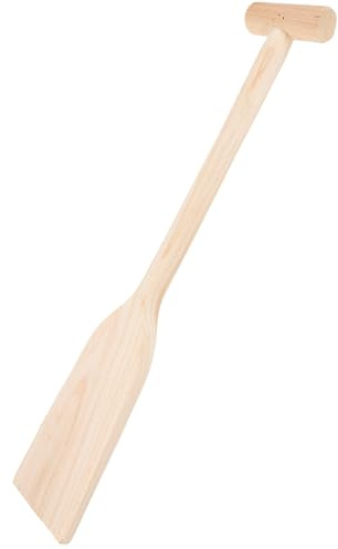 SHERCHPRY Pagaie en Bois 50 CM X 10 CM X 2 CM pour Bateaux Légers et Canoës Rame Unisexe Faite à la Main Pagaie Portable Confortable pour Navigation sur Rivière et Kayak