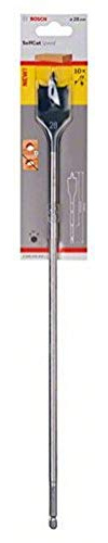 Bosch Professional 1x Mèche plate Self Cut Speed (Bois, avec queue six pans 1/4 Ø 28 mm Longueur 400 mm, Accessoire Perceuse à percussion)