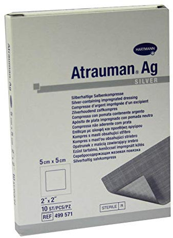 Hartmann Impacco unguento Atrauman 5,0 x 5,0 cm, 10 pezzi