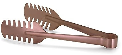 Comas Spaghettizange, Kupfer, 240 mm, PVD-beschichteter Edelstahl 18/10, spülmaschinengeeignet, vielseitig einsetzbar, modernes Design