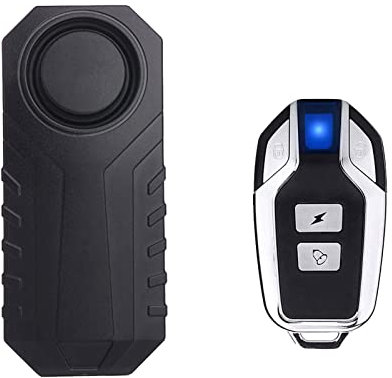 Drahtlose Fahrrad-Alarm, Anti-Diebstahl Vibration Motorrad Fahrrad Alarm wasserdichte Fahrzeug-Sicherheits-Alarm-System Lautstärke-Empfindlichkeit einstellbar für Auto Roller Tür Fenster
