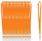 100 Stück Schlüsselbänder für Ausweise, Orange, Schlüsselband mit Clip, Umhängeband mit Abzeichen-Clip, Bulk Lanyards für Hals, Namensschild-Halter