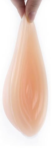 ZNEL Mastectomía Prótesis Pechos De Silicona Formas De Mama Crossdresser Travesti Cóncava Autoadhesivo Sujetador Inserta Y Realzadores para Pacientes con Cáncer De Senos,Left Side Only,CupAA :150g