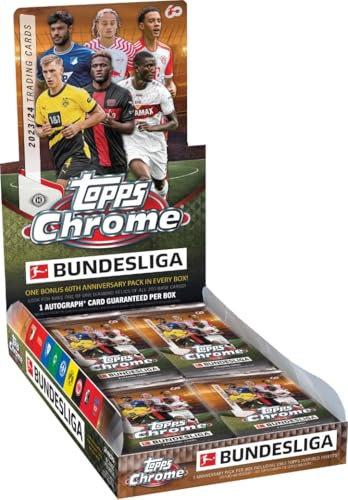 Topps Chrome Bundesliga 2023-2024/60. Jubiläums-Hobbybox, Sammelkartendisplay