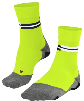 FALKE Herren Laufsocken RU5 Race M So Funktionsmaterial antiblasen 1 Paar, Gelb Lightning 1690, 42-43