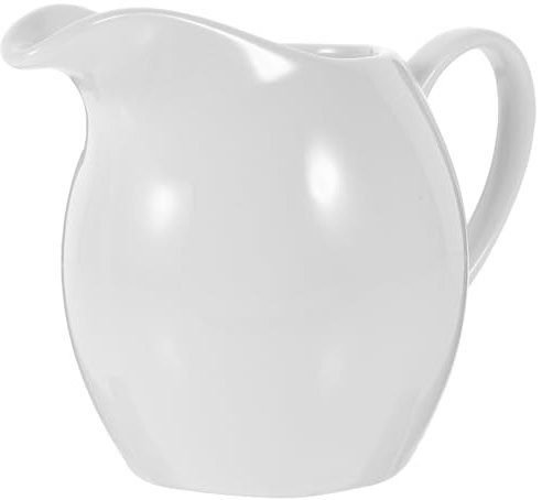 ULTECHNOVO Distributeur de Lait Céramique avec Bec Cruche pour Sauce et Jus Pot à Lait pour Cuisine et Restaurants