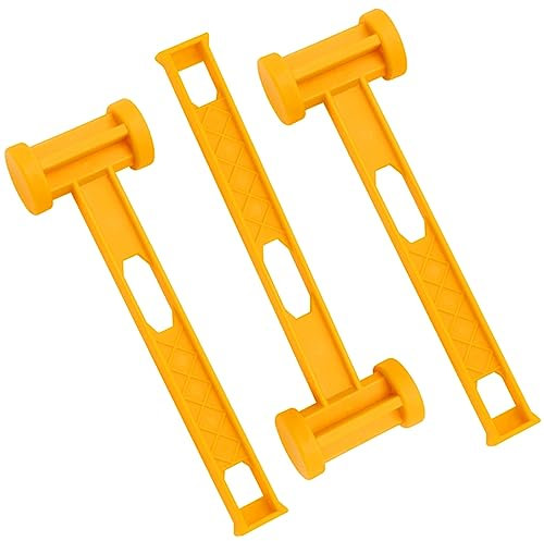 WOONEKY Campinghammer 3 Stück Wetterbeständig Leicht Robuster Zelthammer Strapazierfähigem Material für Outdoor Camping Zubehör