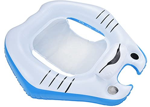 Hztyyier Flotador Inflable Portátil de PVC para Piscina, Bonito Sillón para Agua, Cumpleaños, Adultos, Silla Inflable para Piscina con Diseño de Hamaca, Bote, Parques Acuáticos