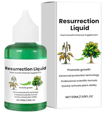 keloppasit Líquido de resurrección para plantas,Alimento líquido para plantas,Fertilizante de 50 ml para la resurrección de las flores | El líquido de rápido y rico en nutrientes