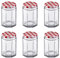 Westmark 6 Gläser mit Twist-off Schraubdeckel, Eckig, Füllvolumen: 270 ml, ø 63 mm, Glas, 66432270