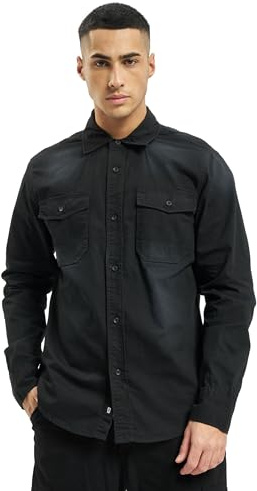 Brandit Hardee Denim Shirt Long Sleeve, color: black, size: M